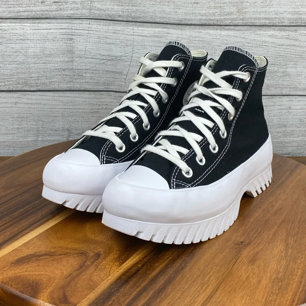 Converse Chuck Taylor All Star Lugged 2.0 Black White Shoe A00870C Women’s 7.5